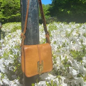 Vintage Coach pre creed bag Hasp courier tab Look!